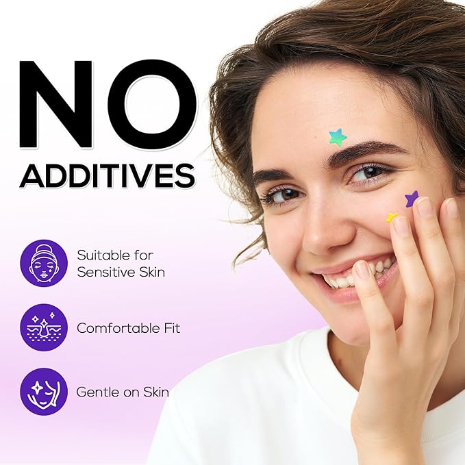 Star Pimple Patches 360 Counts, Hydrocolloid Pimples, w/Salicylic Acid & Tea Tree Oil, Pimple Patches for Face - Conceal Whiteheads, Blackheads And Blemishes, Ance (10mm,12mm,14mm)