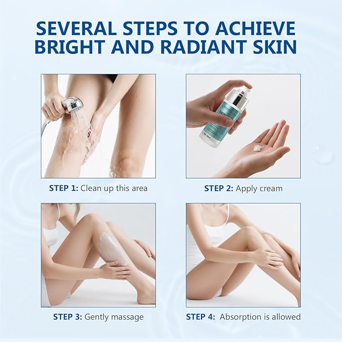 Skin Bleaching Cream-for Intimate Areas & Body, Skin Care Lightening Cream-for Private Parts, Underarms, Knees, Elbows, Inner Thighs, Bikini Areas, Dark Spot Remover for Face(4.0 Fl Oz)