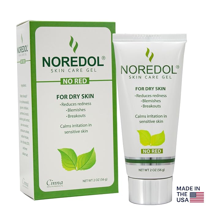 Skin Care Gel - Redness Relief Moisturizer for Dry Skin - Rosacea Treatment for Face - Soothes Prone Skin and Irritation - Fragrance Free 2 oz.