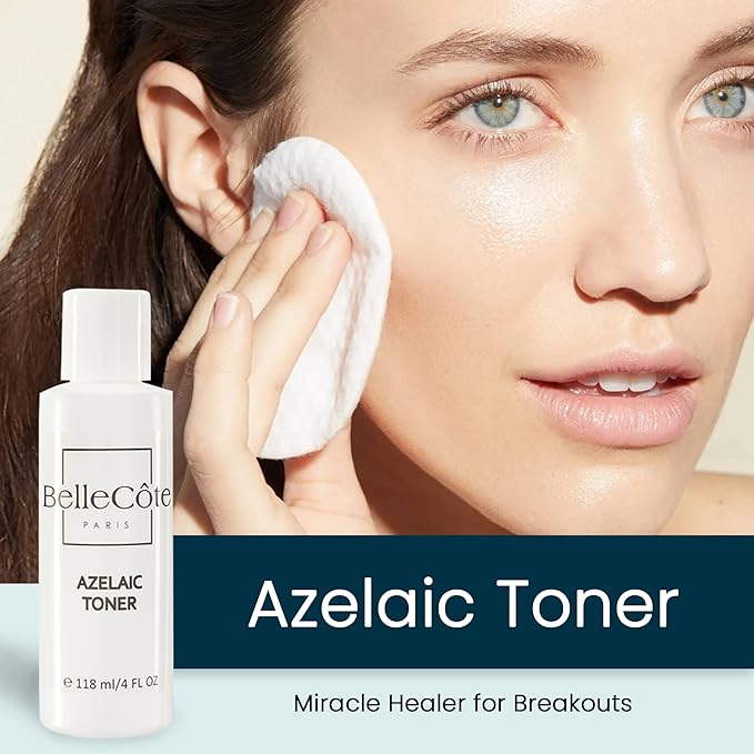 Azelaic Acid Acne Treatment Toner -10% Azelaic + 2% Salicylic Acid Serum for Face - Rosacea & Blackhead Care Best Acne Treatment for Women - Oil Control for Clear Skin - 4oz