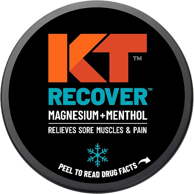 KT Health, Magnesium Cream, Recover - Cools and Relieves Muscles and Joint Pain - Use Post-Workout to Reduce Soreness