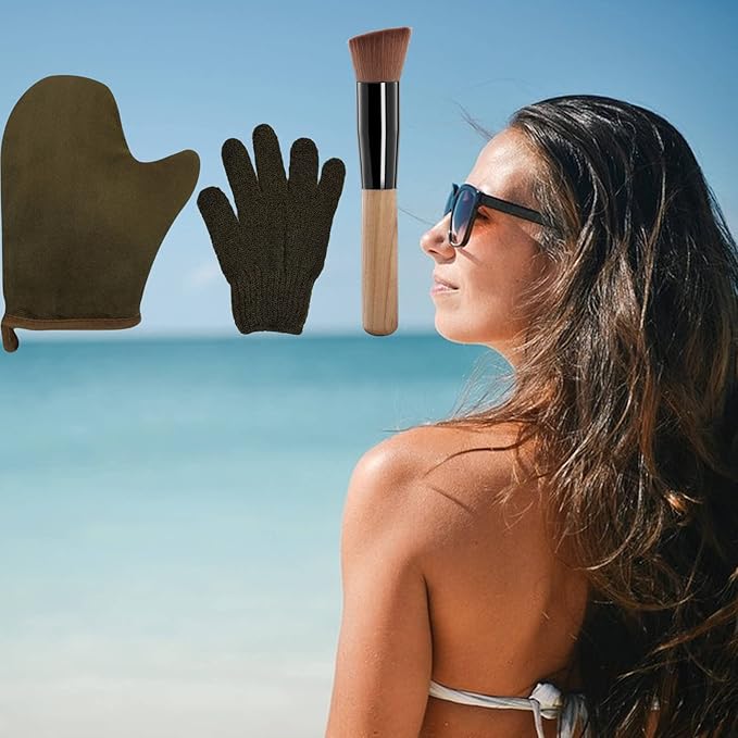 3 Piece Self Tanning Mitt