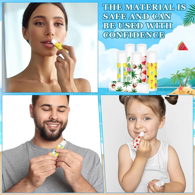 50 Pcs Summer Lip Balm Bulk Gifts