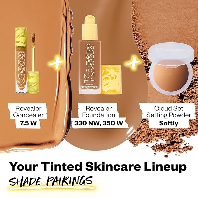 Kosas Revealer Concealer - Medium Coverage Makeup with 7.5 W)