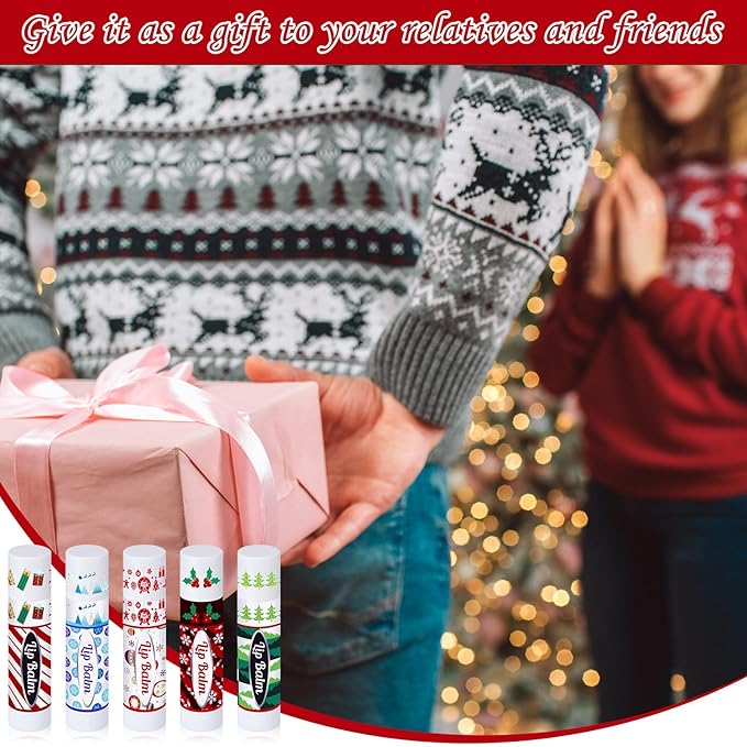 Christmas Lip Balm Bulk Cute Xmas Moisturizing