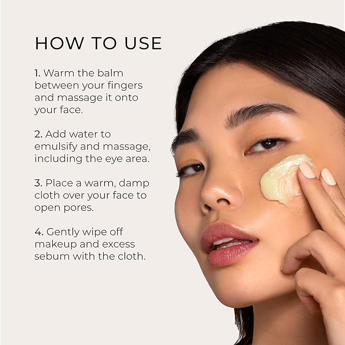 The Calm Balm, Gentle Makeup Remover & Deep Cleansing Balm, Removes Waterproof Makeup & Impurities, Vegan Korean Face Cleanser for All Skin Types, 2.82 OZ