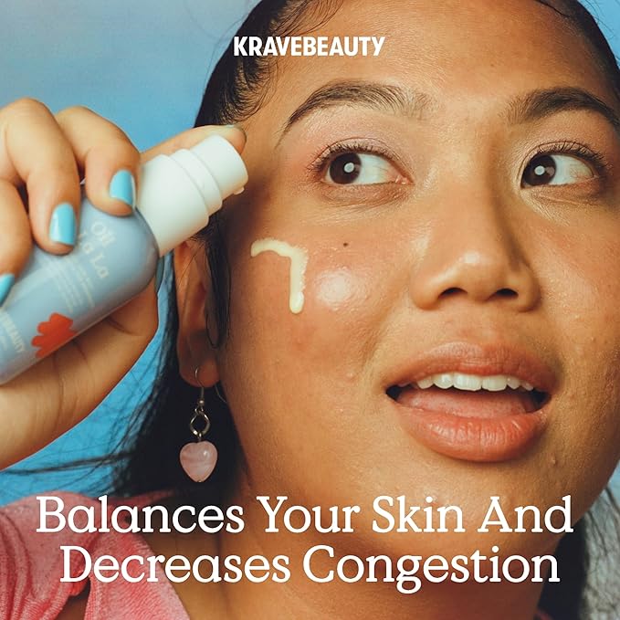 KraveBeauty Clear Skin Duo, Great Barrier Relief + Oil La La, Skin Soothing Serum Set, For Active Acne and Post-Breakout Skin, Vegan & Cruelty Free, 1.52 fl oz 1.52 fl oz