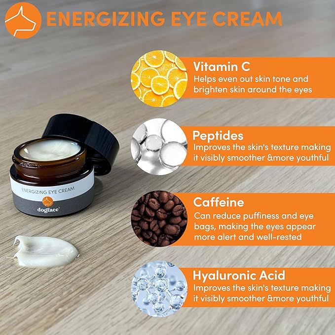 Dogface Men's Skincare Set - Technobrush, Electric Facial Brush, Wakeup Gel Face Wash to Hydrate Skin, Day Boom, Night Boost Retinol Serum, Eye Cream - Free Shower Caddy