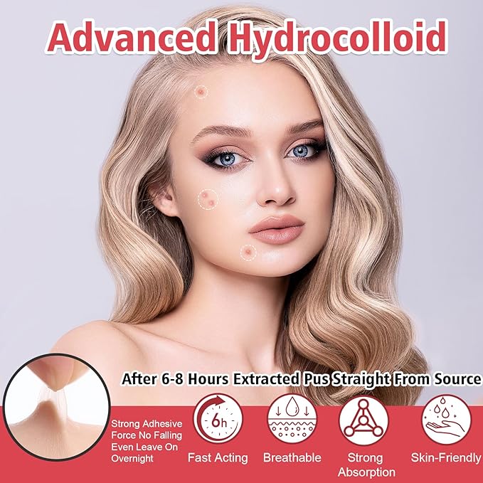 450 Pimple Patches for Face, Hydrocolloid Acne Patches for Zit Covers, Mighty Patch Acne Invisible Zit Patches for Face, 4 Sizes