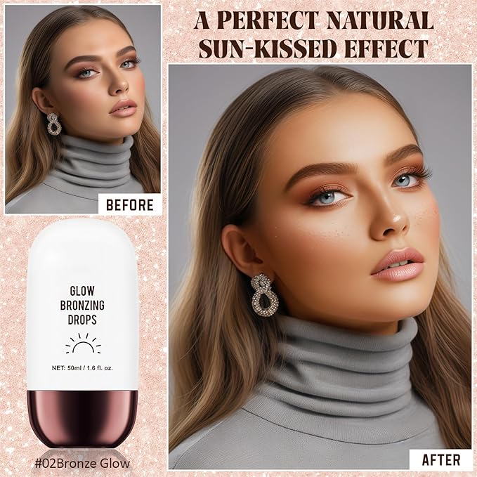 Instant Bronzing Drops, Face and Body Bronzer, Cream - 02