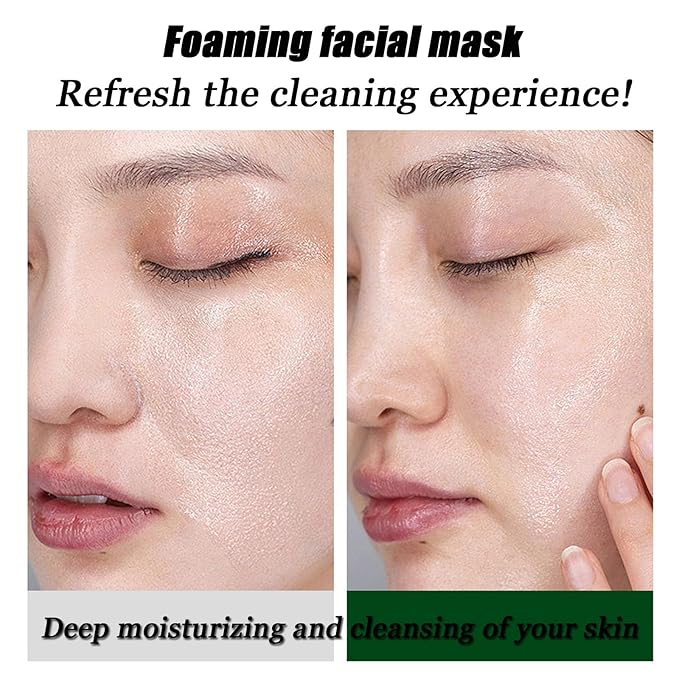 Centella Asiatica Bubble Face Mask, Centella Foam Facial Mask, Centella Bubble Facial Mask, Remove Black and Control Oil, Deeply Clean Facial (2)
