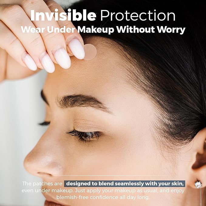 Acne Patches for Face - Hydrocolloid Bandages (360 Count) Pimple Patches for Face in 2 Universal Sizes, Acne Spot Treatment Care for Face & Skin Spot Patch Conceals Zits, Acne and Blackheads