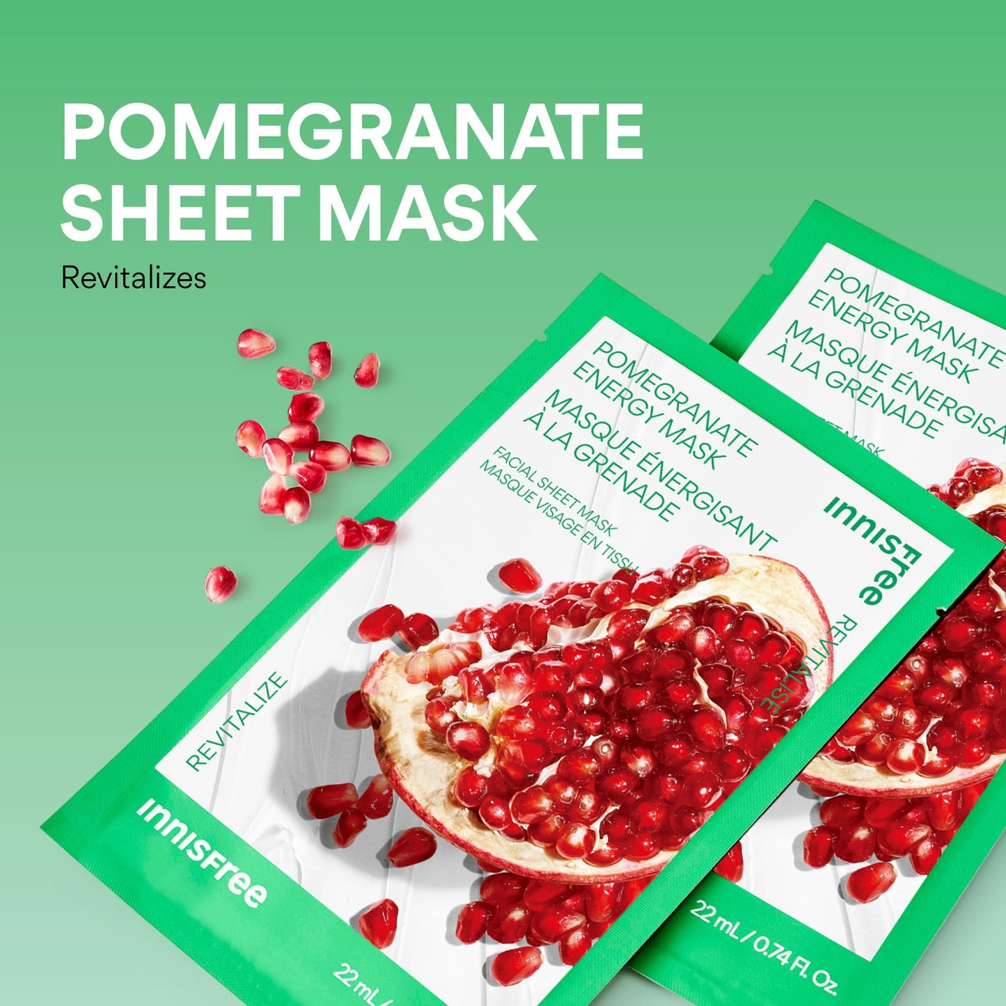 innisfree Aloe Energy Mask, Korean Sheet Mask with Hydrating Serum for Soothing, Brightening, and Glowing Skin Care Routine