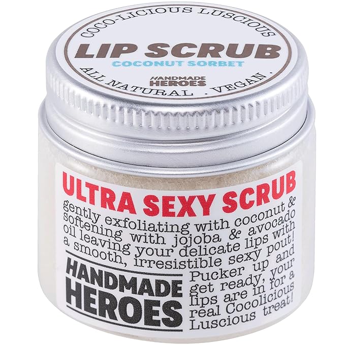 Handmade Heroes 100% Natural Lip Scrub,