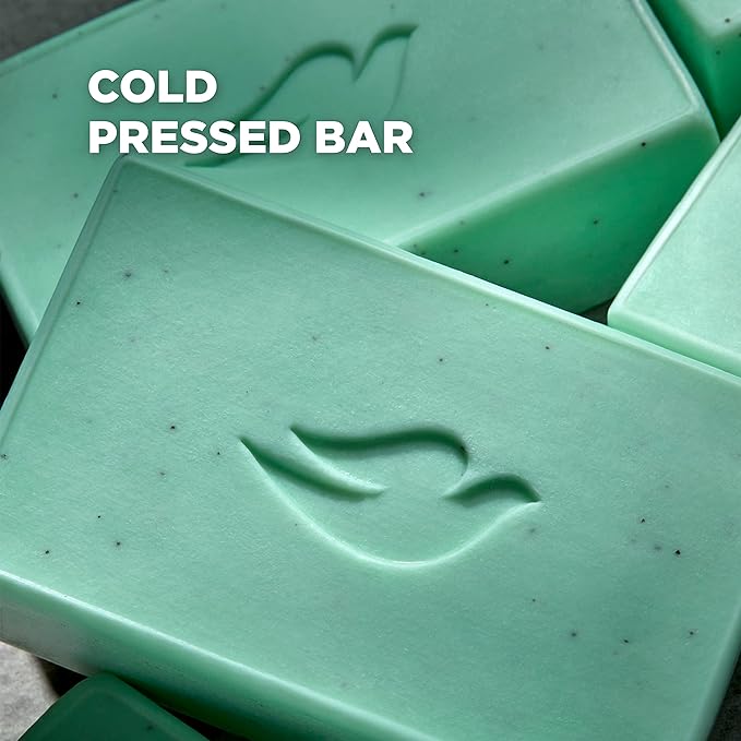 DOVE MEN + CARE Plant-Powered Natural Essential Oil Bar Soap Reinvigorating Lime + Avocado Oil to Clean and Hydrate Mens Skin 4-in-1 Bar Soap for Men's Body, Hair, Face and Shave. 5 oz, 4 Count