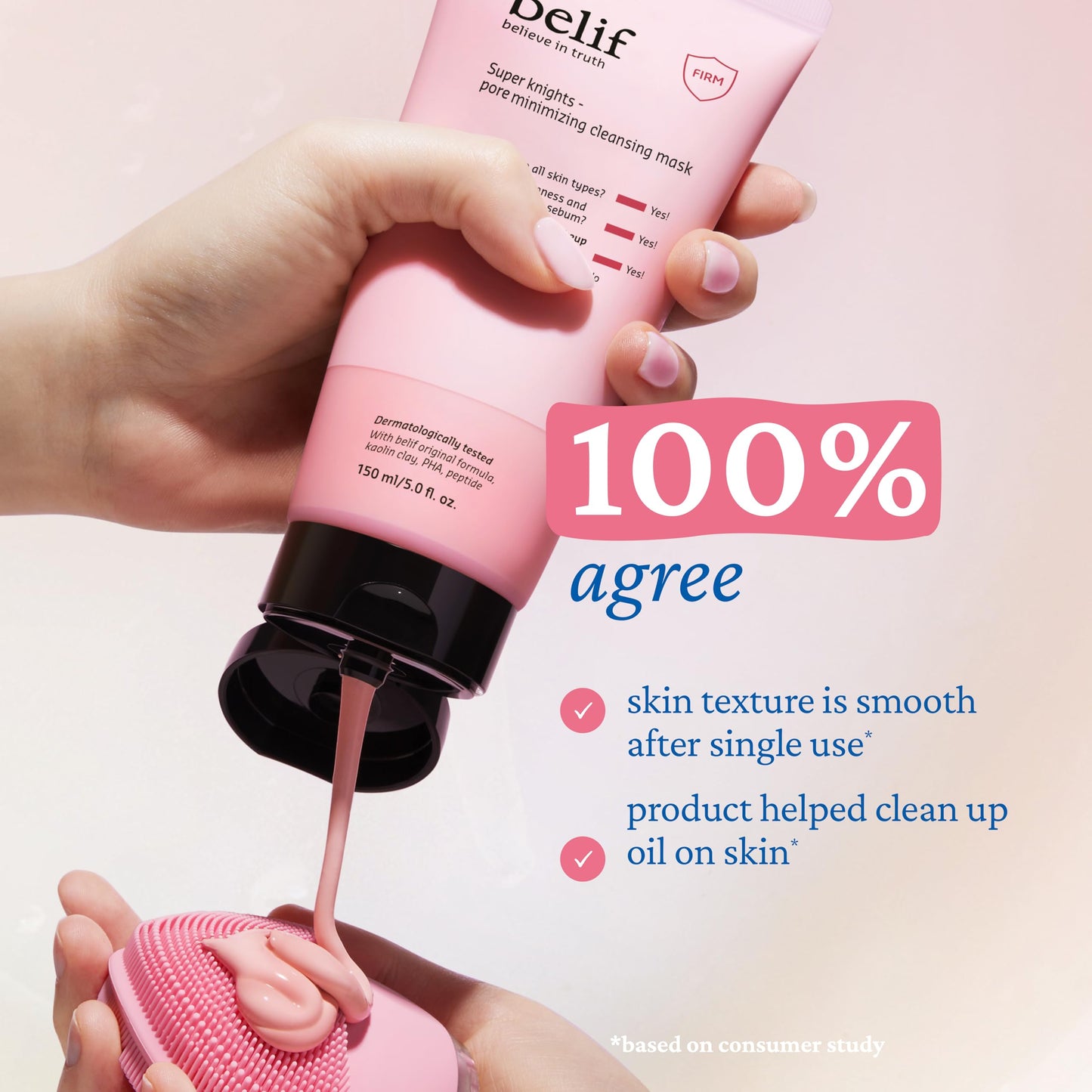 belif Super Knights - Pore Minimizing Cleansing Mask, 2-in-1 Facial Mask & Cleanser | Korean Skincare (5.0 fl. oz)