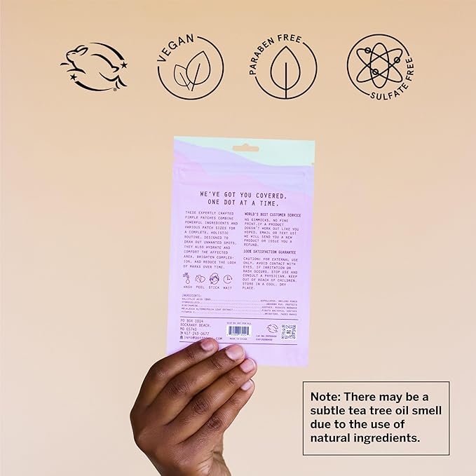 Dot Pimple Zit Patches for Face – Dermatologist Recommended & Ranked 1 for Most Effective Blemish Support – All Natural Hydrocolloid Acne Stickers with Vitamin C & Salicylic Acid (10 mm, 120 ct)