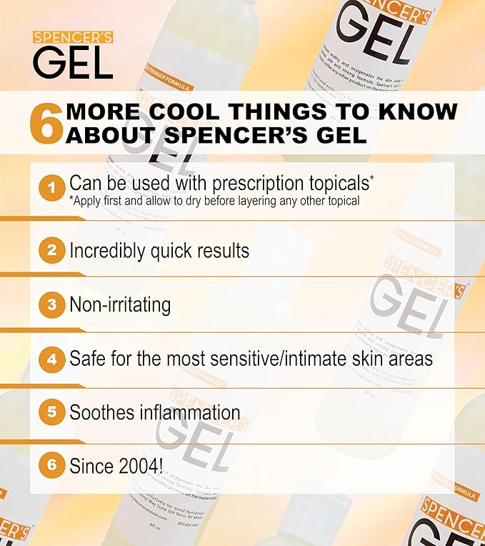 Spencer's Gel Alkaline Formula (4 oz) Since 2004 The Only High-pH Solution for Stubborn Skin Issues (Boils, Furuncles, Ulcerations, Pressure Wounds, etc.) Non-Stinging, Fast-Acting