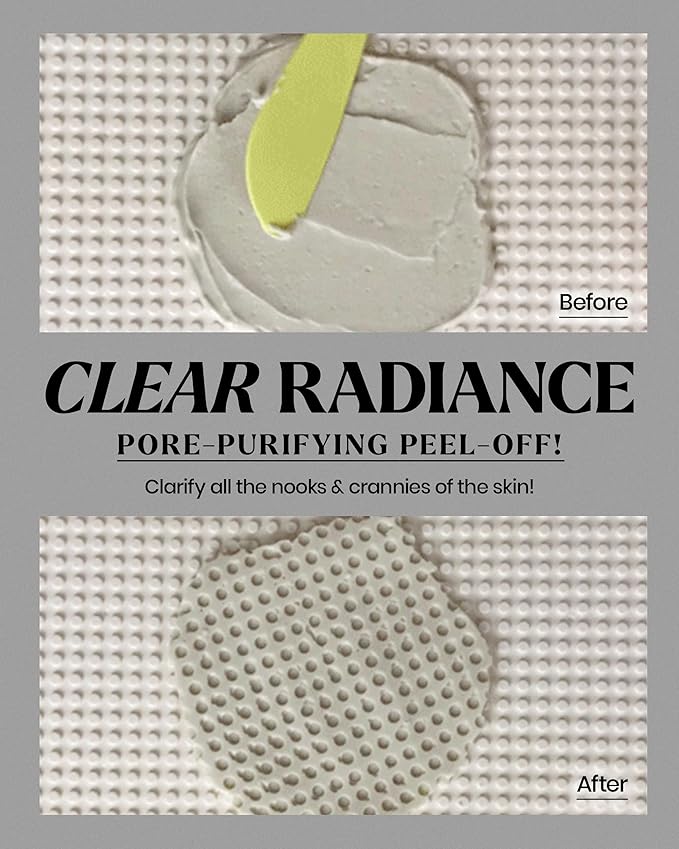 LINDSAY Charcoal Modeling Mask Cup Pack - Korean Skin Care Face Mask Modeling Pack – Single-Use Deep Pore Cleansing Face Mask w/Spatula Spoon – Spa Facial Peel-off Mask (6 ea, 0.36 lb)