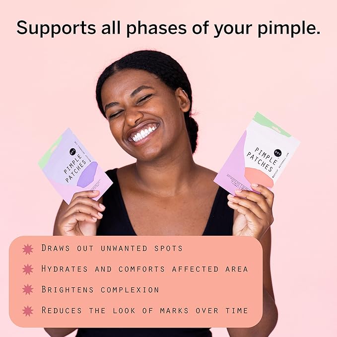 Dot Pimple Zit Patches for Face – Dermatologist Recommended & Ranked 1 for Most Effective Blemish Support – All Natural Hydrocolloid Acne Stickers with Vitamin C & Salicylic Acid (8 & 12 mm, 36 ct)