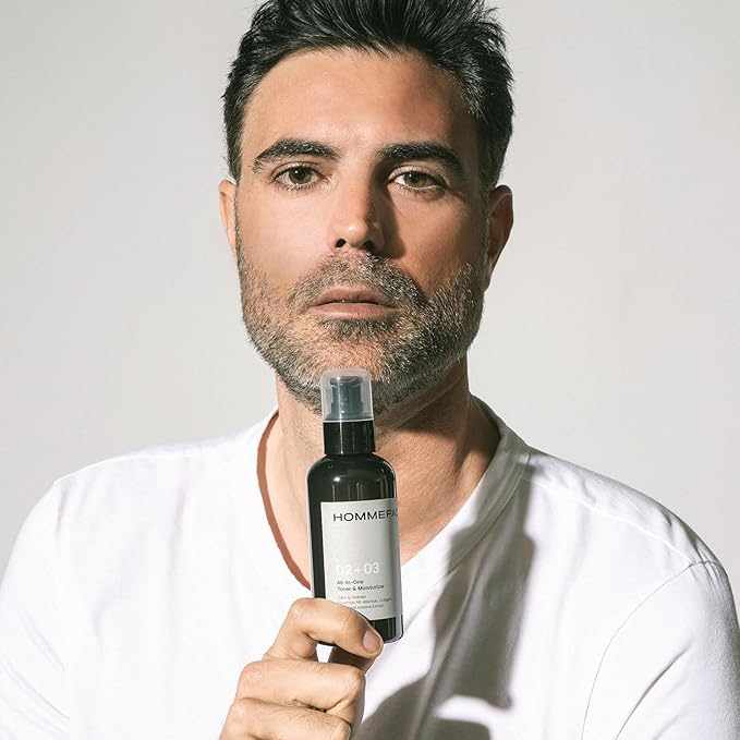 HOMMEFACE All-in-One Face Toner & Moisturizer for Men, 5.07 fl. oz., Lightweight, Alcohol-Free, After Shaving, for Dry, Combination & Oily Skin