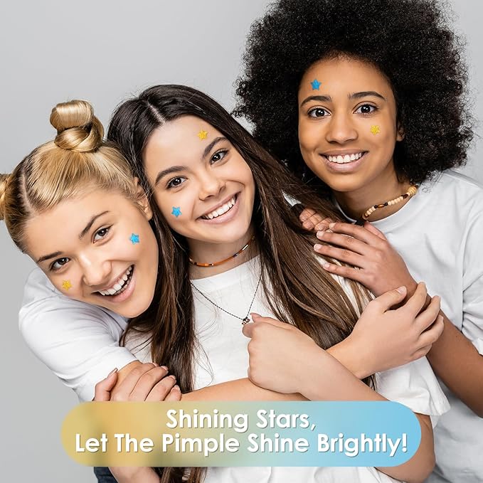 AUSLKA SHINING Star Pimple Patches -Hydrocolloid Patch for Covering Zits and Blemishes, Pimple Patches Cute, Spot Stickers for Face and Skin (180 Count)