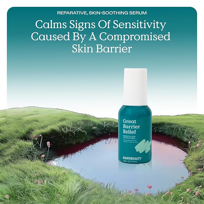 KraveBeauty Clear Skin Duo, Great Barrier Relief + Oil La La, Skin Soothing Serum Set, For Active Acne and Post-Breakout Skin, Vegan & Cruelty Free, 1.52 fl oz 1.52 fl oz