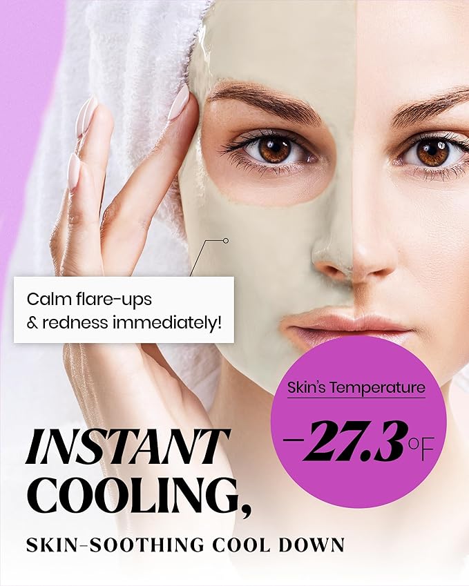 LINDSAY Lavender Modeling Mask Cup Pack - Korean Skin Care Face Mask Modeling Pack – Single-Use Hydrating Face Mask w/Spatula Spoon – Spa Facial Peel-off Mask (6 ea, 0.36 lb)