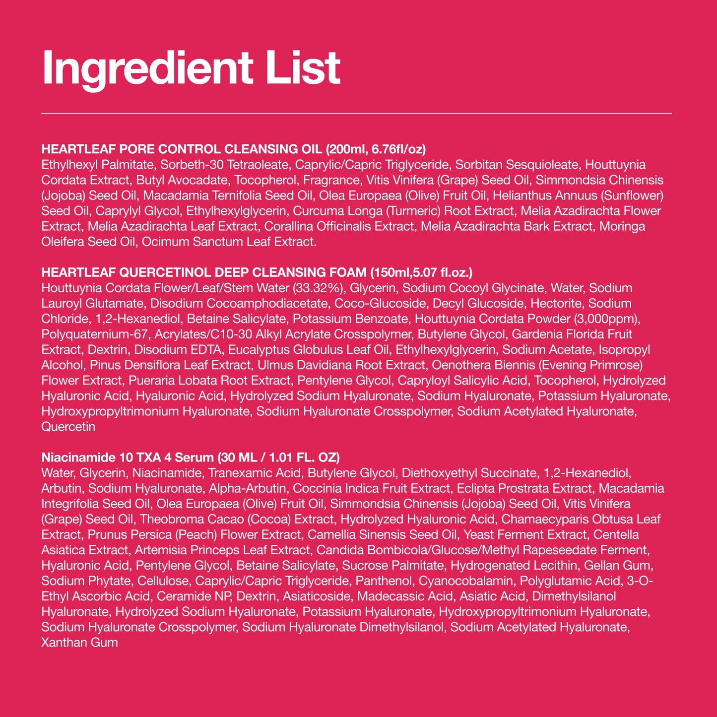 Anua 3-Step Glass Skin Beginner Set, Double Cleansing with Facial Serum, Oil Cleanser & Face Wash with Heartleaf, Daily Routine with Niacinamide, Korean Skincare Set