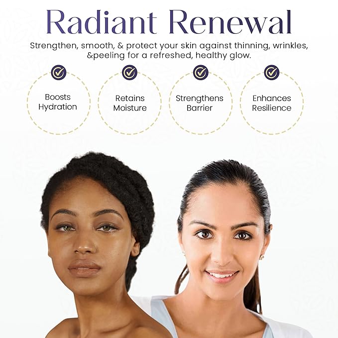 Shea Radiance Restorative Hydrating Face Lotion with Chaga Mushroom, Niacinamide & Watermelon Seed Oil – Lightweight, Unscented Vegan Moisturizer for Dry, Sensitive Skin – Non-Greasy – 8 oz