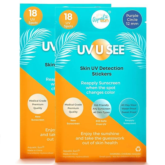 UV Stickers for Sunscreen Reapplication to