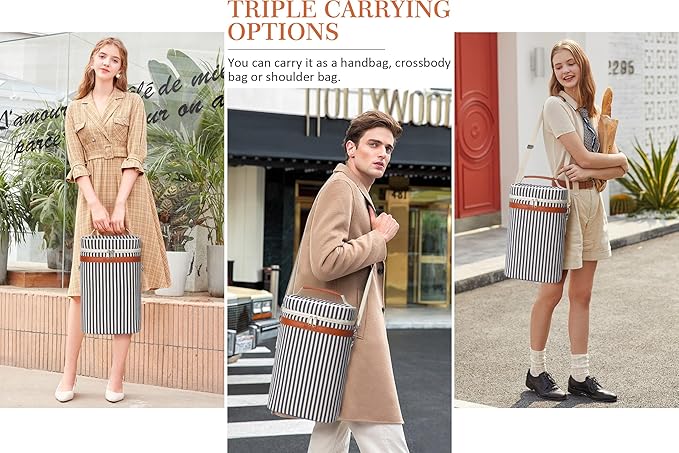 Birthday Christmas Gifts for Women Men - Wine Gift Baskets Christmas Gifts For Mom, Women, Friend, Wine Lovers, Self Care Package, Insulated Wines Tote Bag Carrier w/ Tumblers & Wines Accessories Set