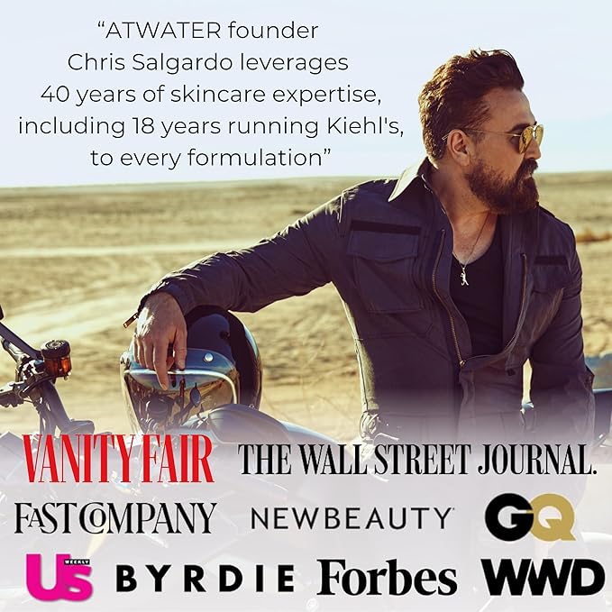 ATWATER Daily Skin Essentials Bundle, Complete Men's Skincare Kit with Award-Winning Face Moisturizer, Eye Cream and Body Scrub Bar - 3 Piece Set