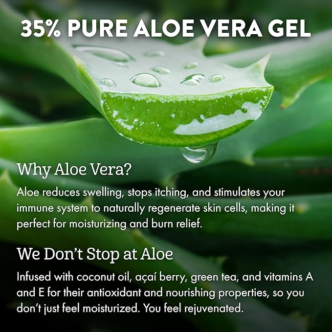 ALOE UP Spa Collection After Sun Light Moisturizer - Organic Hydrating After Sun Lotion With Aloe Vera Gel and Vitamin E - Reef Friendly - Mineral Oil Free - Peach-Apricot Fragrance - 4 Oz