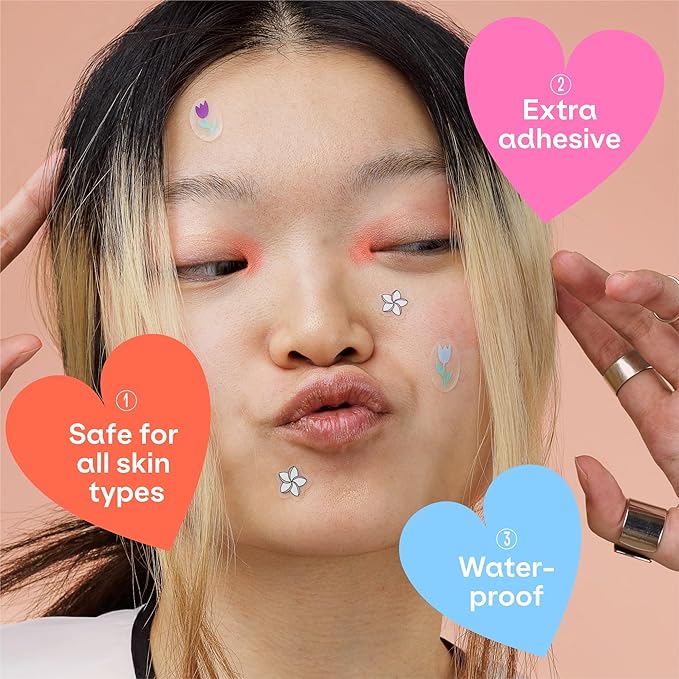 Pimple Patches Cute for Face (28 Unique Acne Patch Designs) | Hydrocolloid, Salicylic Acid, Tea Tree | Strong Adhesion, Waterproof, Vegan | Confidence Patch Be You