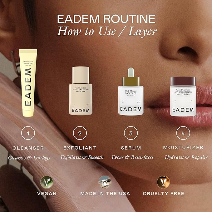 EADEM Milk Marvel Dark Spot Serum, Vitamin C Face Serum Infused with Niacinamide, Dark Spot Remover for Face & Body, Dark Spot Corrector for Skin Care, 1 oz