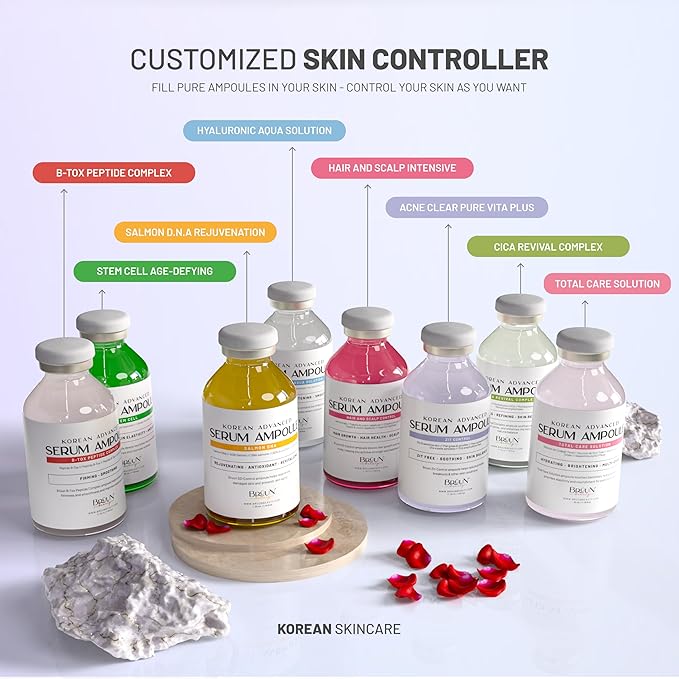 BRÜUN HY - Control Hyaluronic Aqua Solution Ampoule - A Korean Serum Booster for Face to Use as a Skin Care Serum 1.18 fl.oz