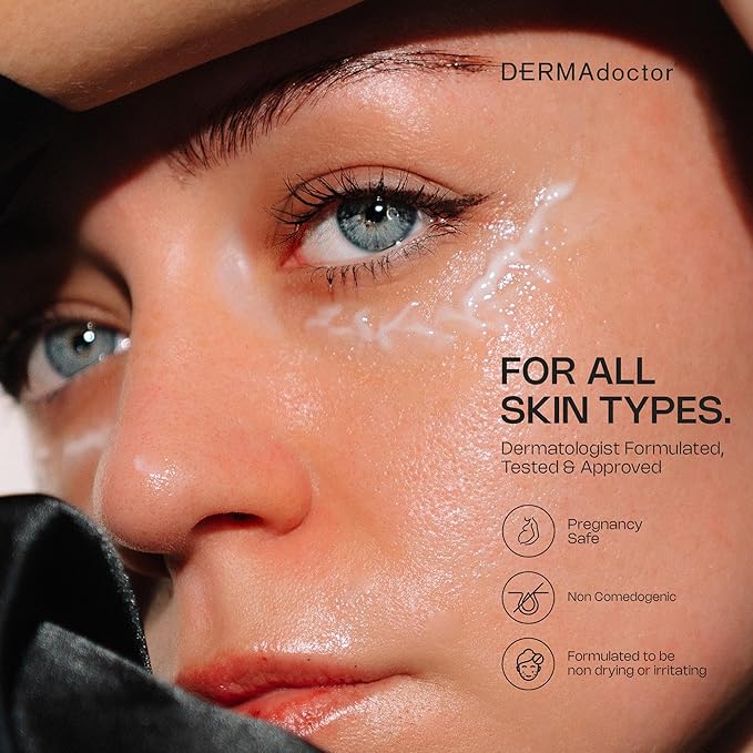 DERMAdoctor Vitamin C Under Eye Cream - Caffeine & Vitamin E | for Dark Circles, Bags Under Eyes, Wrinkles, Puffiness, Eye Fatigue, Dehydration - Anti-Aging Under-Eyes Vitamins & Moisturizer Soufflé