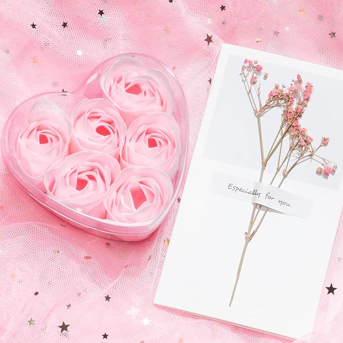 Birthday Gifts for Women Self Care Gifts Get Well Soon Gifts, Rose Relaxing Spa Gifts Basket Care Package w/ Luxury Flannel Blanket, Unique Mothers Day Gifts for Mom Her Friend Sister Wife Grandma