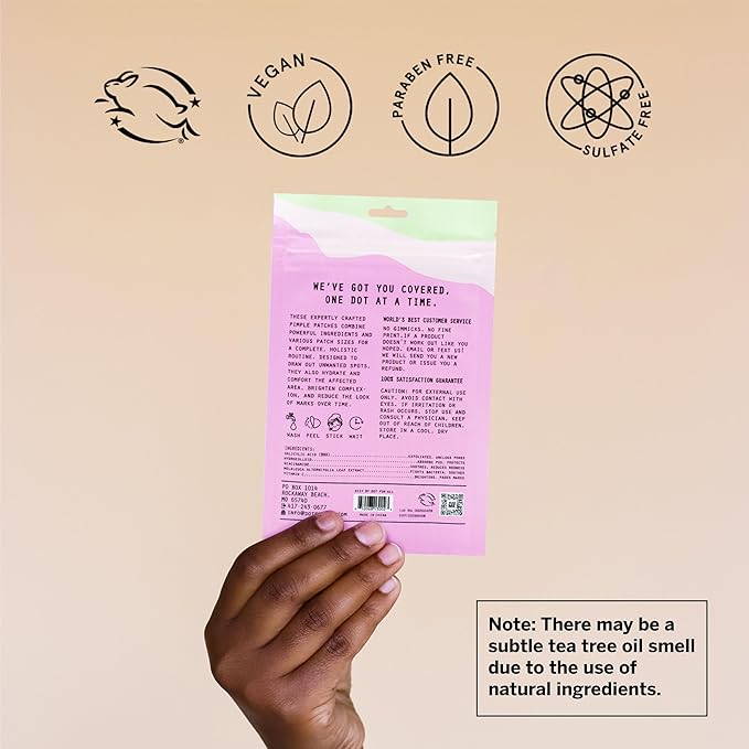 Dot Pimple Zit Patches for Face – Dermatologist Recommended & Ranked 1 for Most Effective Blemish Support – All Natural Hydrocolloid Acne Stickers with Vitamin C & Salicylic Acid (8, 10, 12 mm, 76 ct)