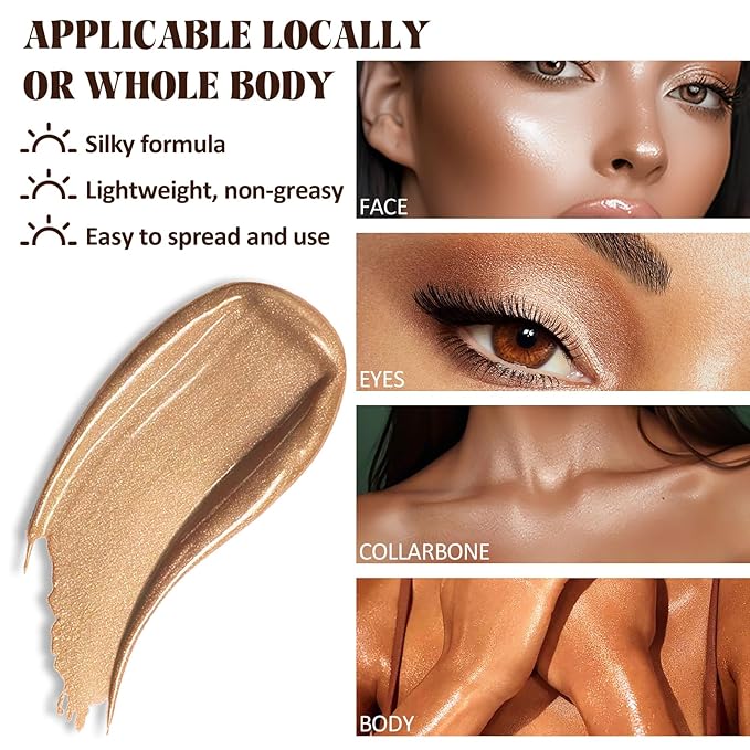 Instant Bronzing Drops, Face and Body Bronzer, Cream - 03