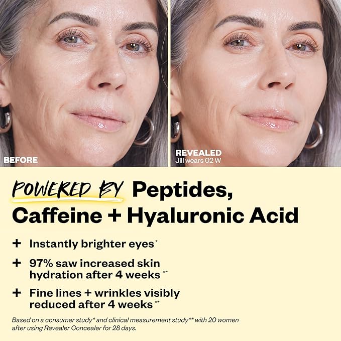 Kosas Revealer Concealer - Medium Coverage Makeup with 1.5 C)