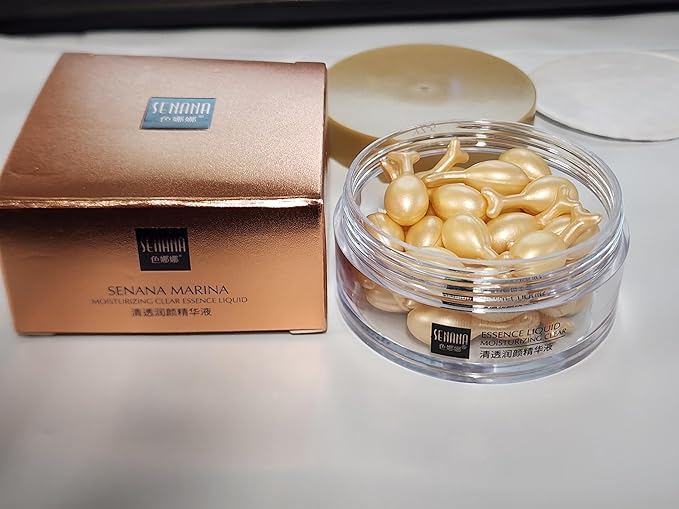 Active Skin Repair, Nourishing Anti Aging Night Serum Capsules for Face - Vitamin E, Supports Facial Skin Brightening and Corrects Dark Spots (1)