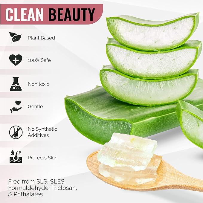 Korean Face Wash for Sensitive Skin - Water Based Bubble Skincare Cleanser - K Beauty Natural Acne Foaming Cleaner - Hydrating Skin Care Cleansing Foam with Low pH - Aloe Vera