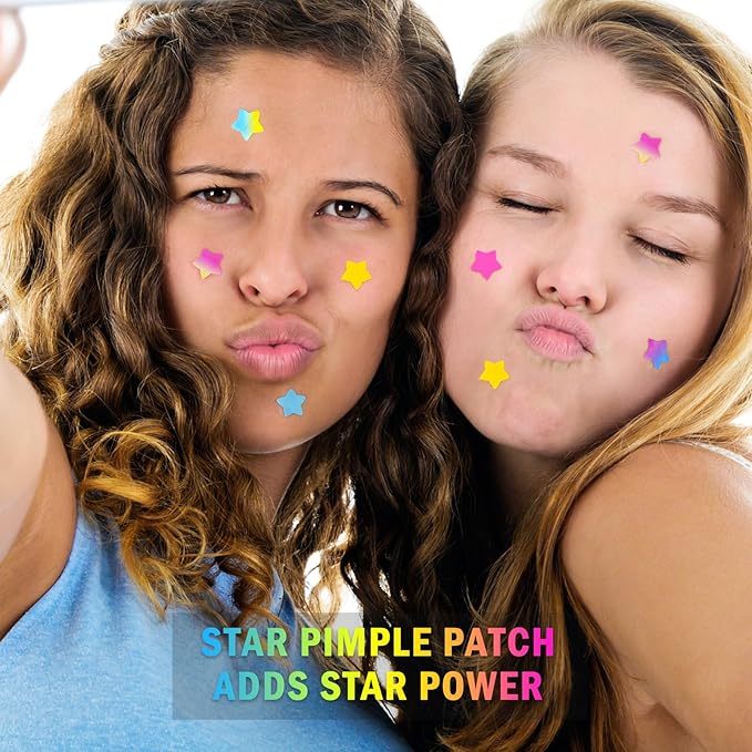 AUSLKA Star Pimple Patches - 150 Count - Hydrocolloid Pimple Patches,Cute Star Shape, 6 Colors,Spot Stickers For Face And Skin,Temporary Mirror