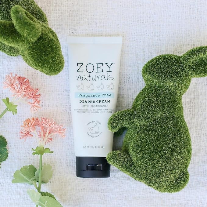 Baby Diaper Cream - Soothing Relief - Rash Protectant & Healing with Zinc Oxide & Kaolin Clay Ointment - Fragrance Free 3.4 oz