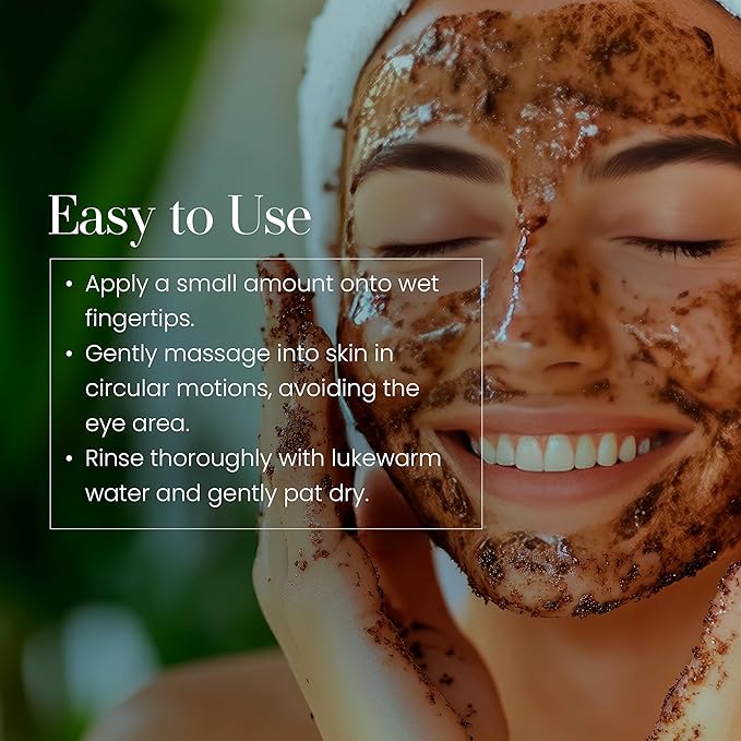 Hylunia Skincare Grape Seed Facial Scrub ā Gentle Exfoliating Face Scrub with Ground Grape Seed, Bentonite Clay, and Alpha Hydroxy Acid for smooth, glowing skin and refined pores, 5.1oz