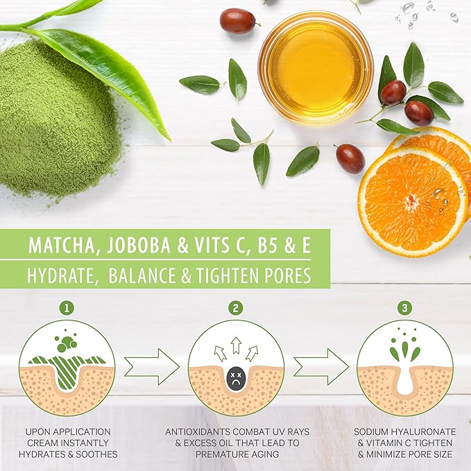 LILY SADO TEA+C™ Green Tea & Vitamin C Moisturizer - Antioxidant, Anti-Aging Anti-Wrinkle Daily Moisturizing Lotion - Hydrates, Softens, Firms & Tones for Luscious, Radiant Skin. For Women & Men