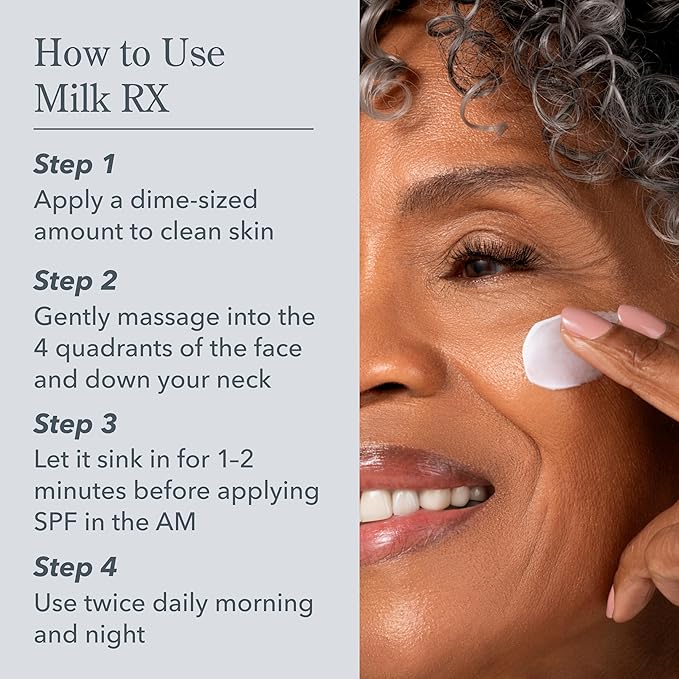 Beekman 1802 Milk RX Advanced Better Aging Face Cream Mini, Goat Milk Protein Exosomes & Polypeptide Facial Moisturizer, Doctor Formulated for Collagen Boosting & Firming, Fragrance Free, 0.51 Fl Oz