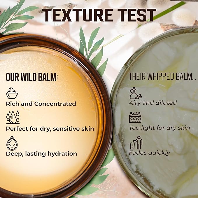 Grass-Fed Beef Tallow and Manuka Honey Balm, Eczema Face & Body Cream, Moisturizer for Dry Skin with Shea Butter, Almond & Jojoba Oil, Beeswax, Arrowroot, Vitamin E - Lemongrass - Made in Canada, 2 oz